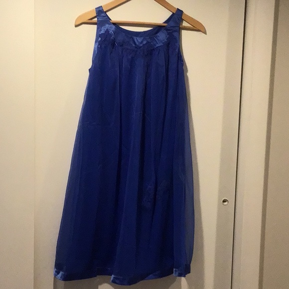 Vintage Two Tone Babydoll Ivory-blue Md